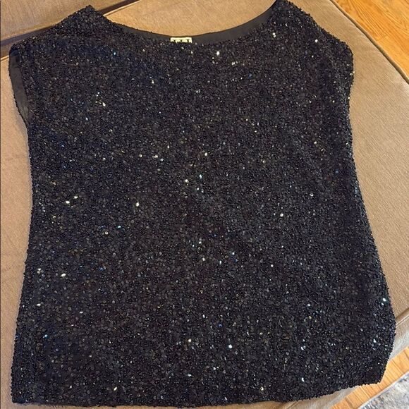 Haute Hippie Black Sequin Blouse - Picture 1 of 5